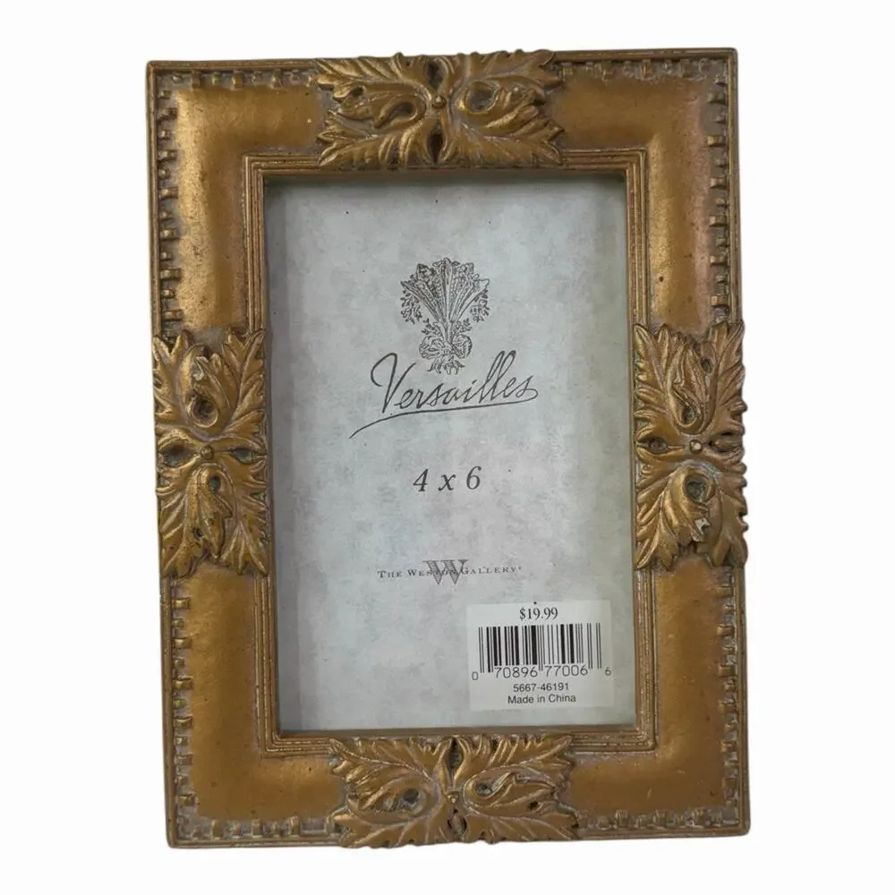 The Weston Gallery Photo Gold Frame Embellished Patina 4x6 Versailles